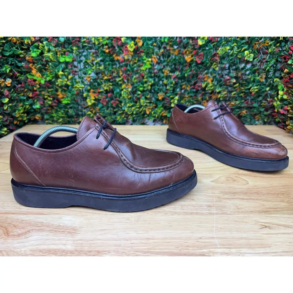 Shoe‎ The Bear Cosmos Apron Shoes Leather Lace Up Derby Brown Mens 10 EUR 44